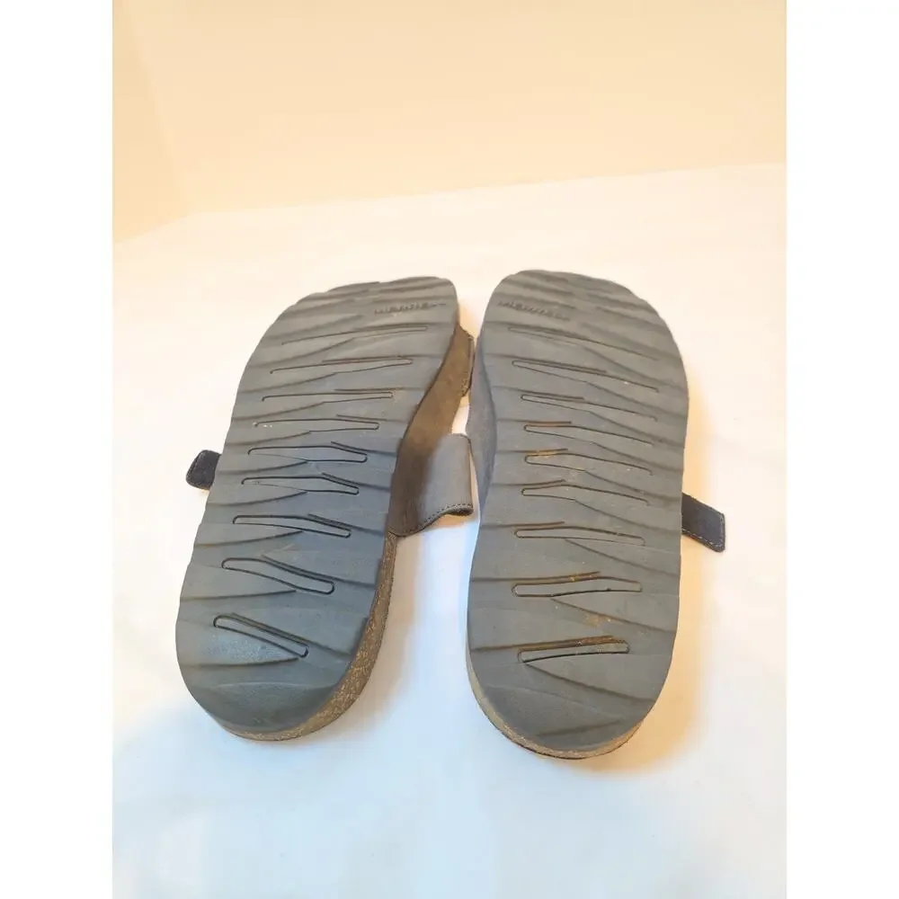 Merrell Mens Size 14 Granite Nubuck Leather Sandals Slides